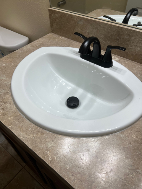 Sink and Faucet Install