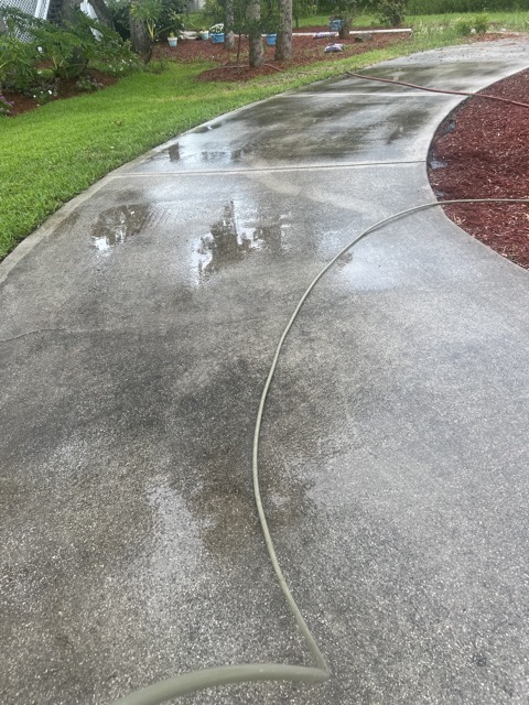 Pressure Washing Before
