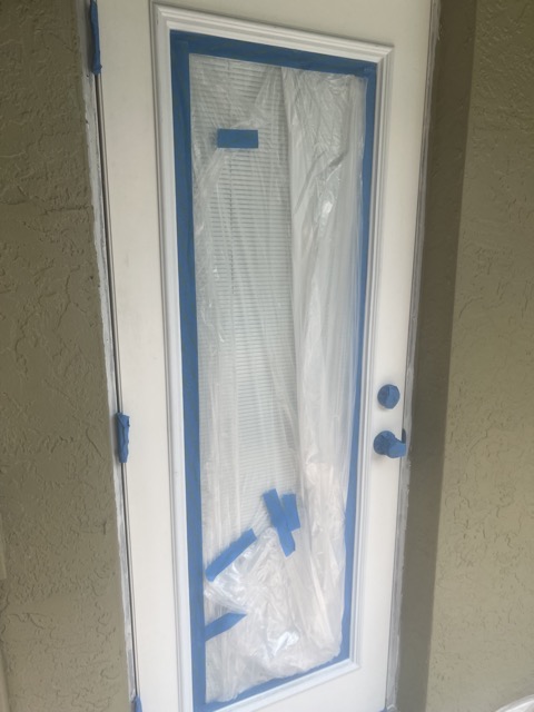 Pool Door Color Change Before